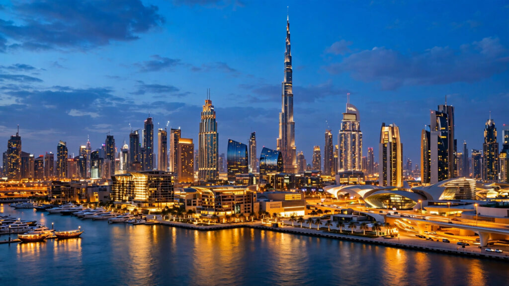 Dubai skyline with Burj Khalifa — UAE Tourist Visa guide