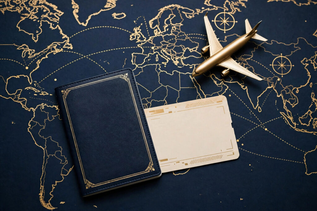 Passport on a world map — Visa-Free Countries for US Passport Holders